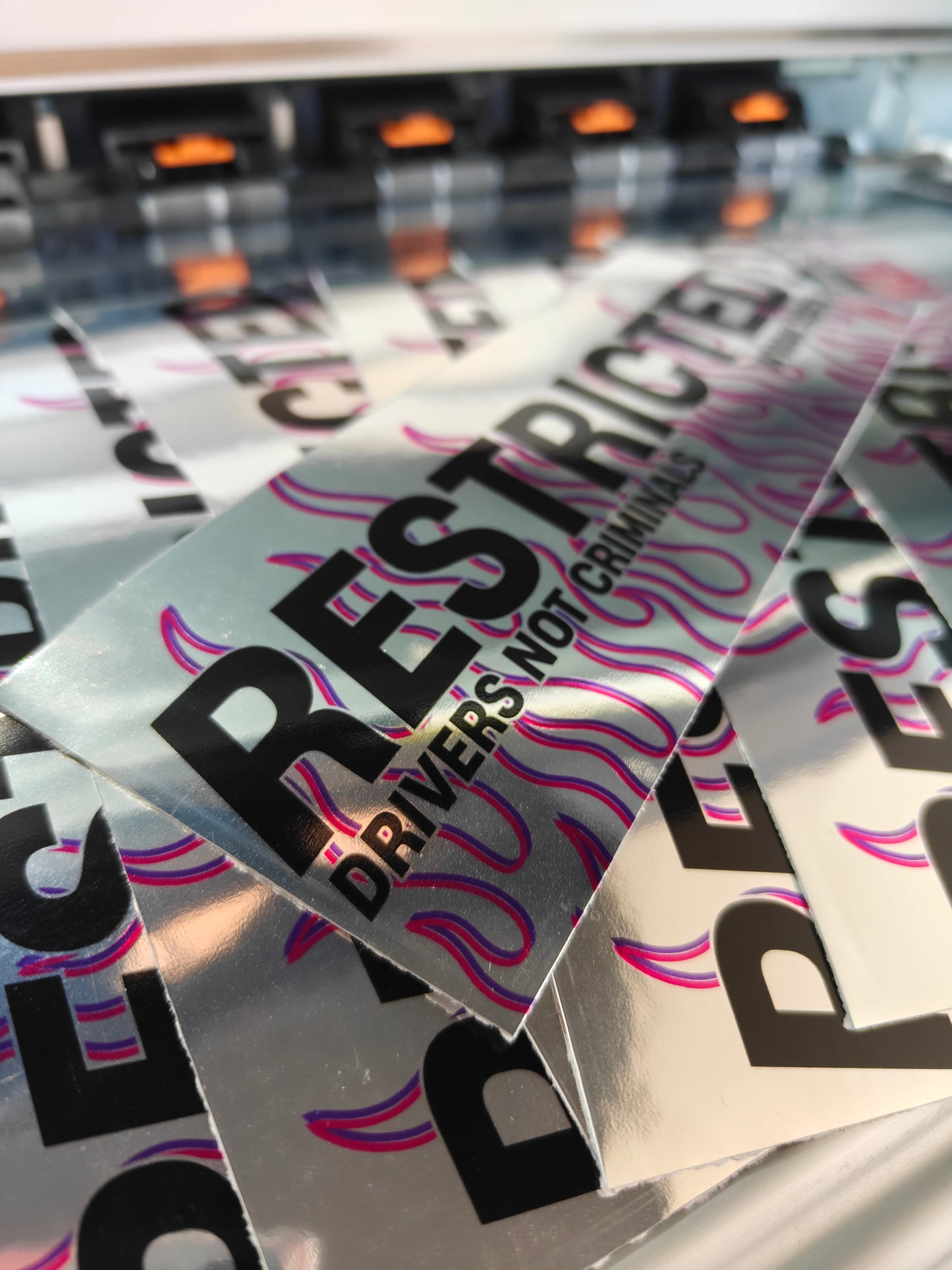 Slap Sticker "RESTRICTED."