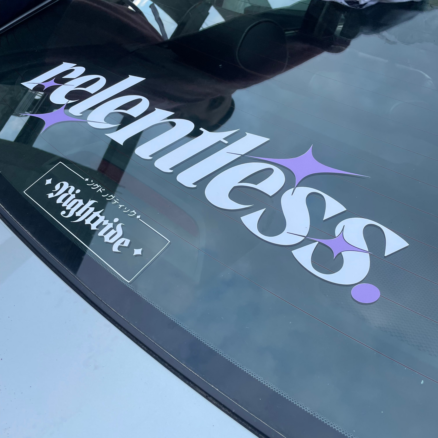 Banner Sticker "relentless"