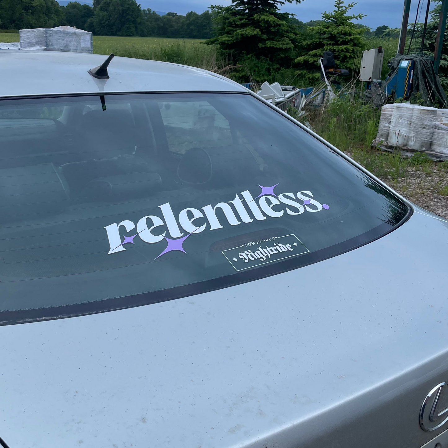Banner Sticker "relentless"