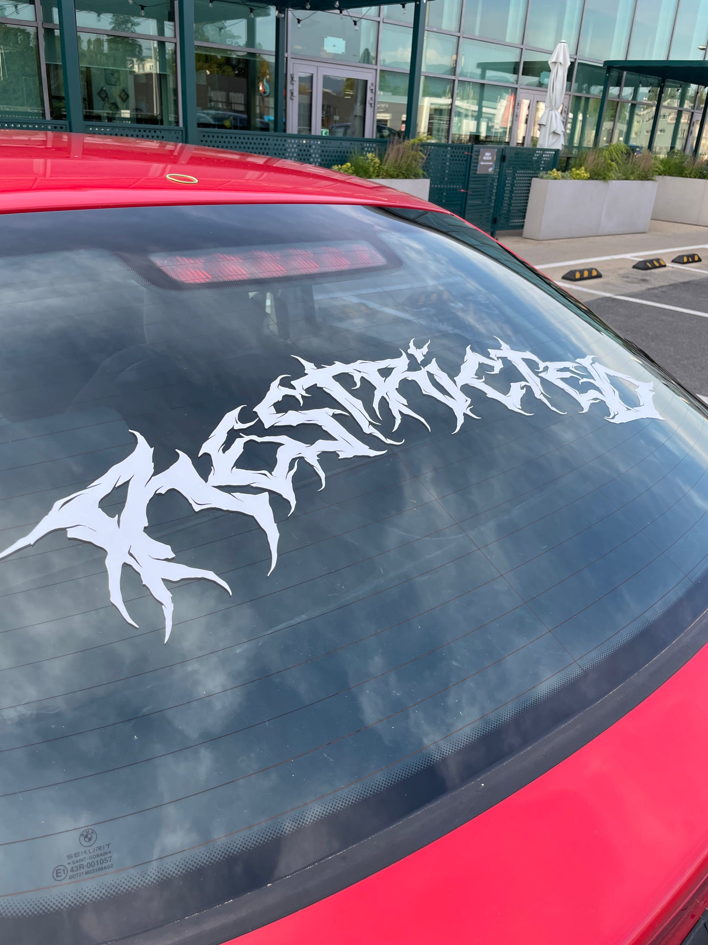 Banner Sticker "Restricted"