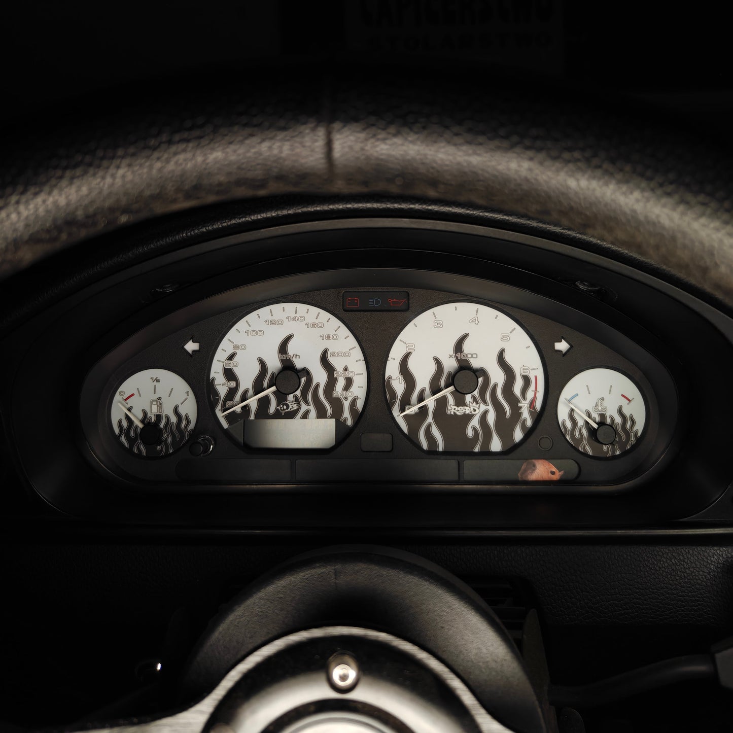 E36 Dials "White Flame"