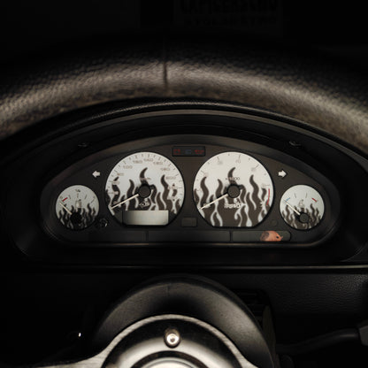 E36 Dials "White Flame"