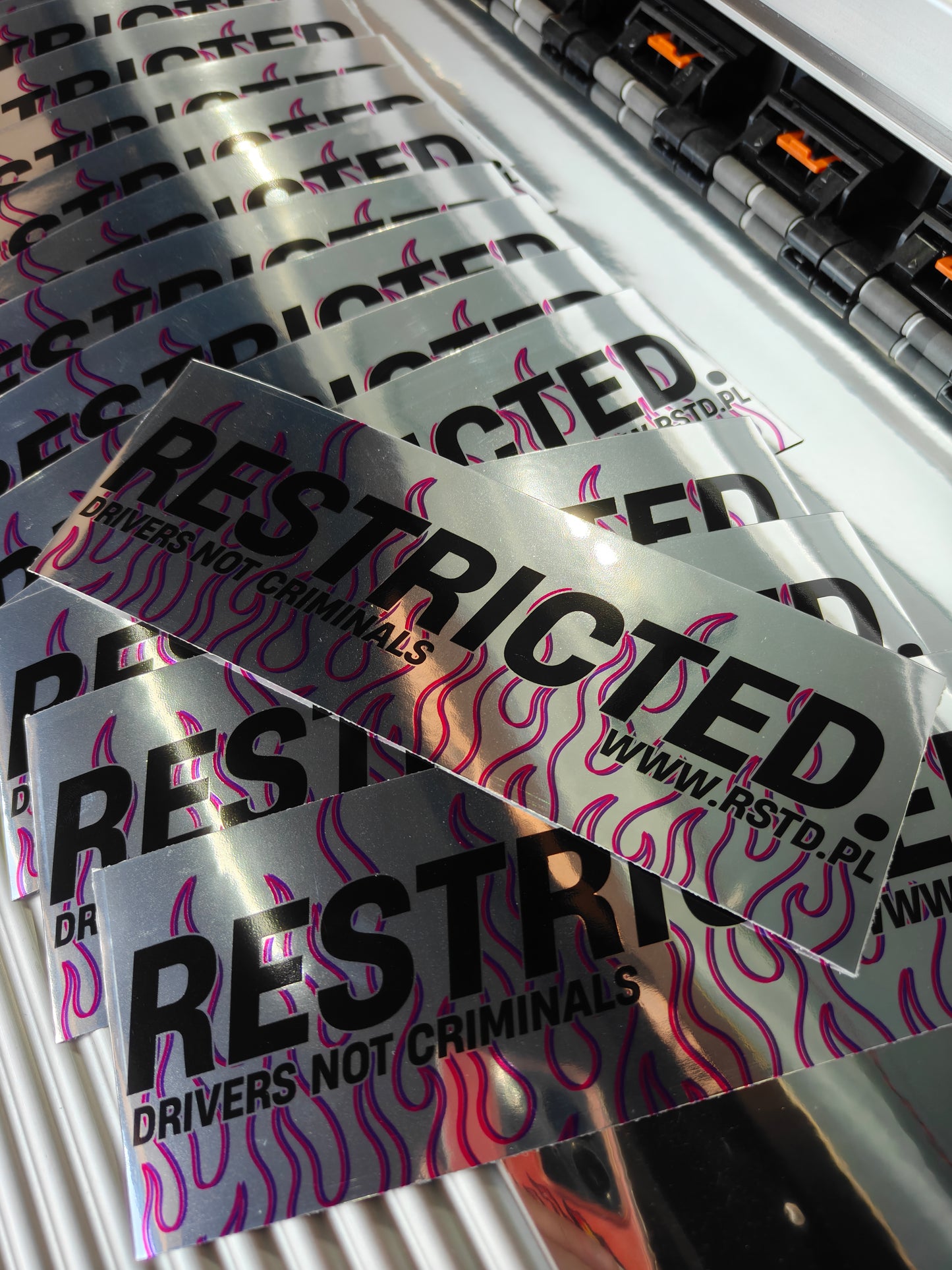 Slap Sticker "RESTRICTED."