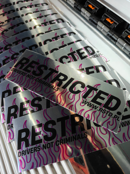 Slap Sticker "RESTRICTED."