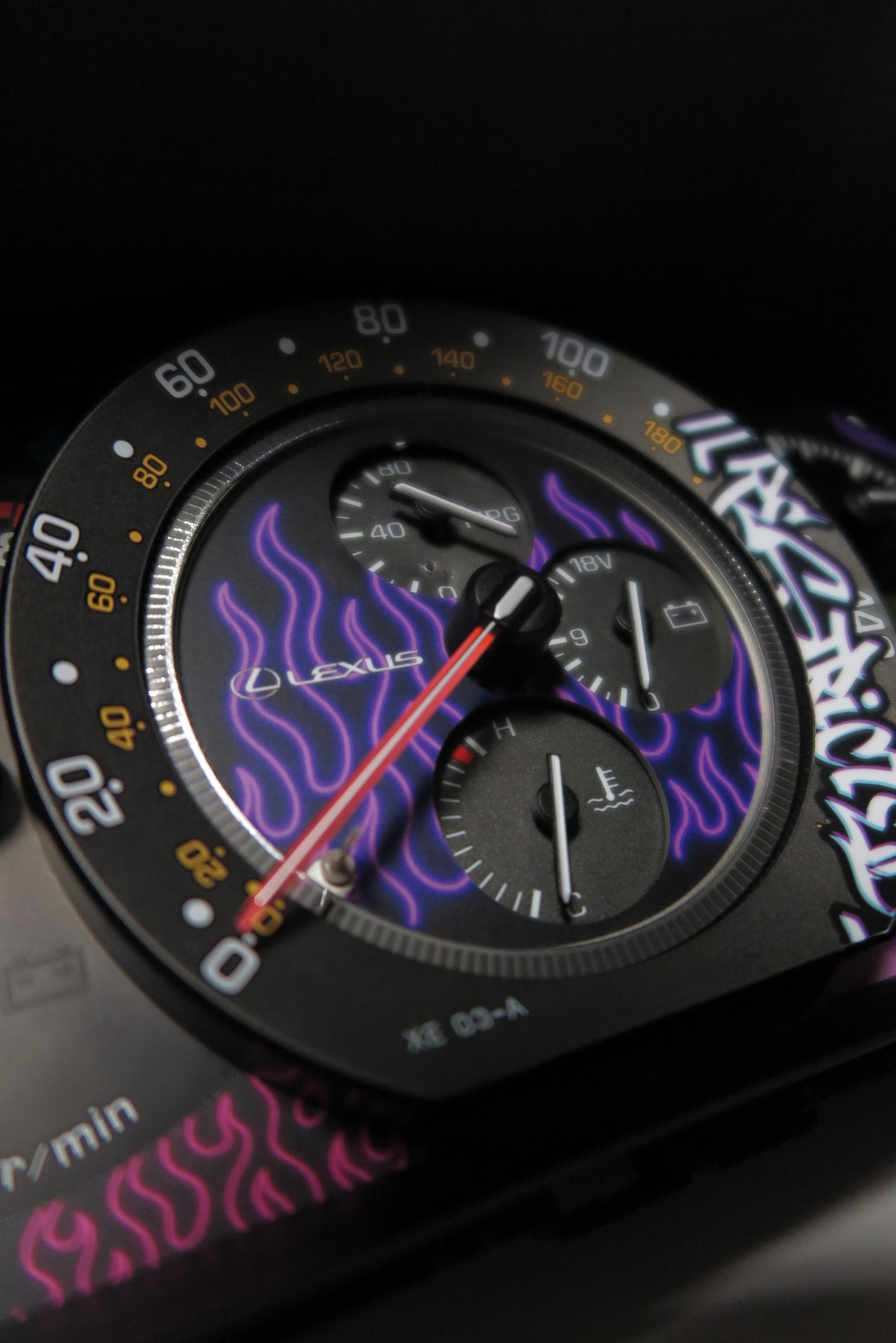 IS200/300 Cluster overlay " Purple Flames"