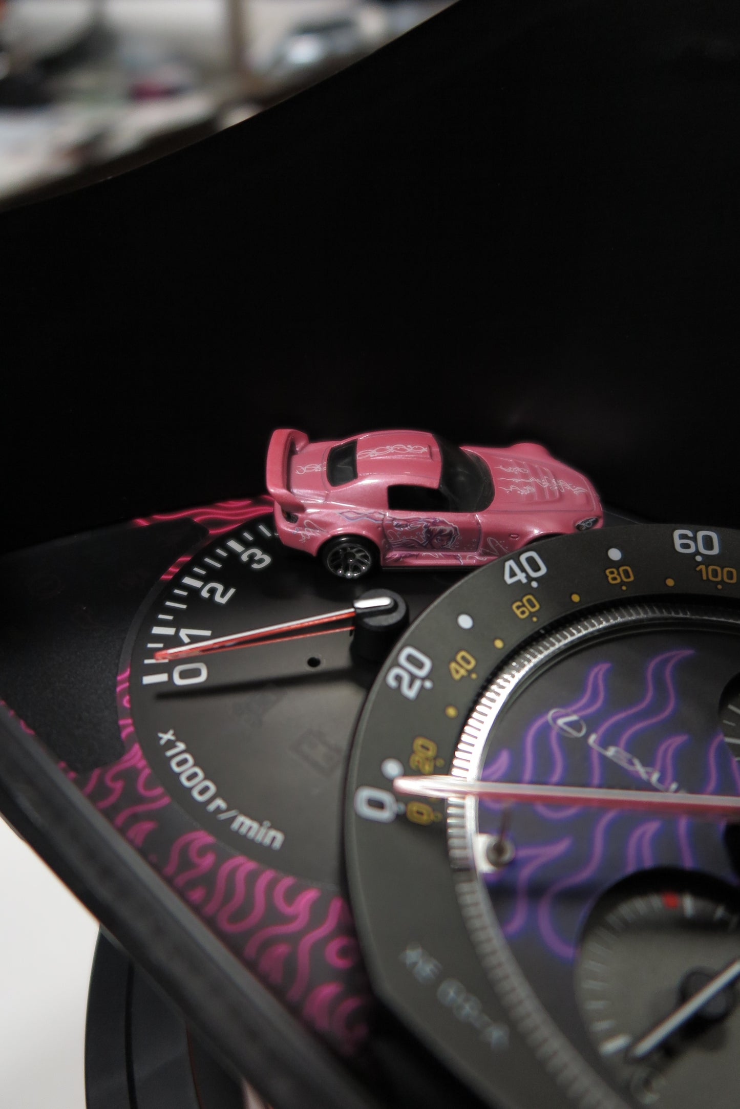 IS200/300 Cluster overlay " Purple Flames"