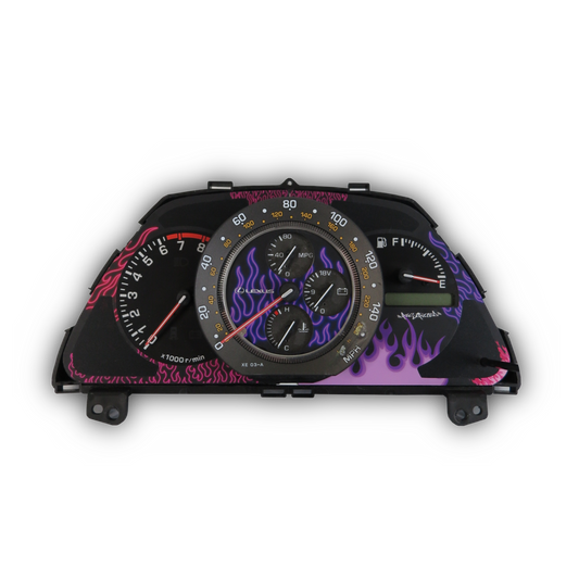 IS200/300 Cluster overlay " Purple Flames"