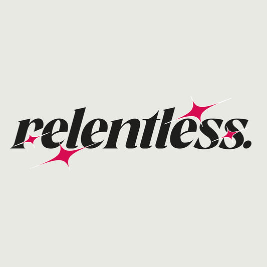 Banner Sticker "relentless"
