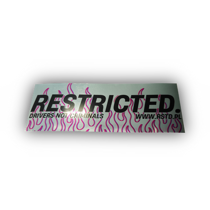 Slap Sticker "RESTRICTED."