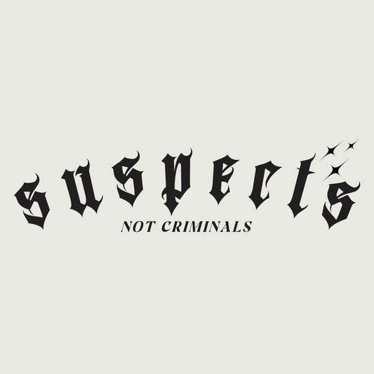 Banner Sticker "Suspects"